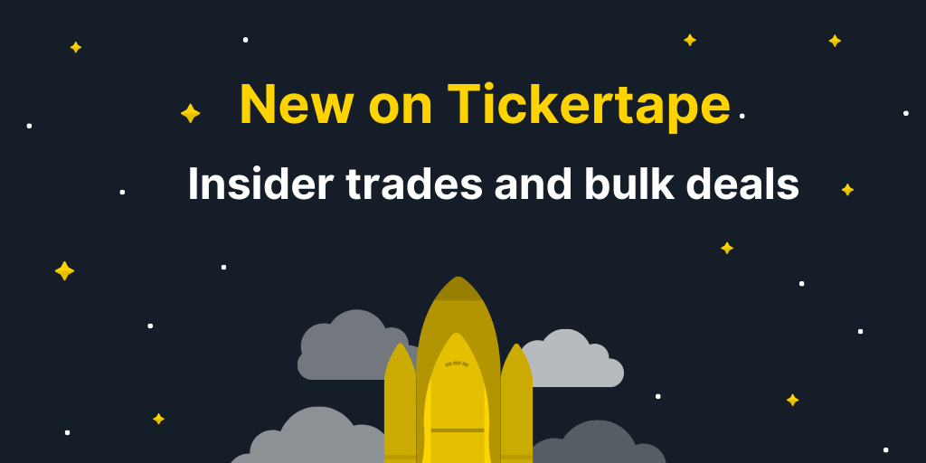 Launching insider trades and bulk deals